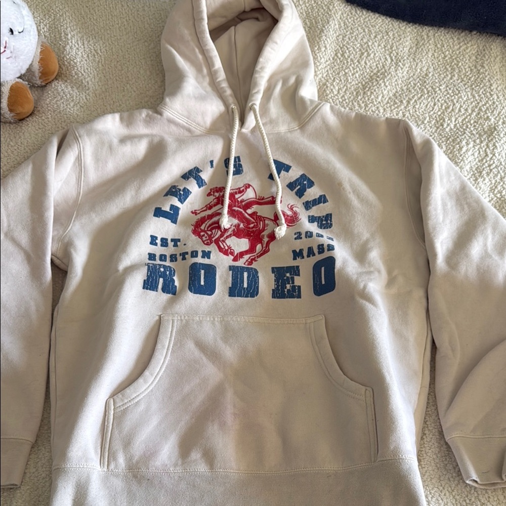 COPY - Lets Trip Cream Rodeo Hoodie (6 million merch)